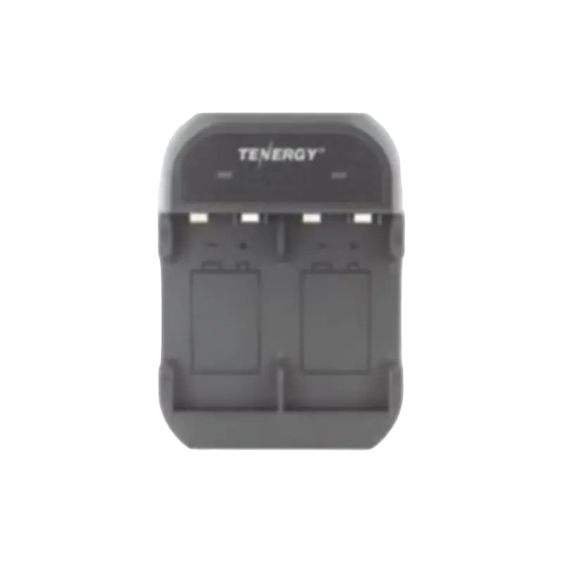 Cargador rápido de 2 compartimientos para baterías