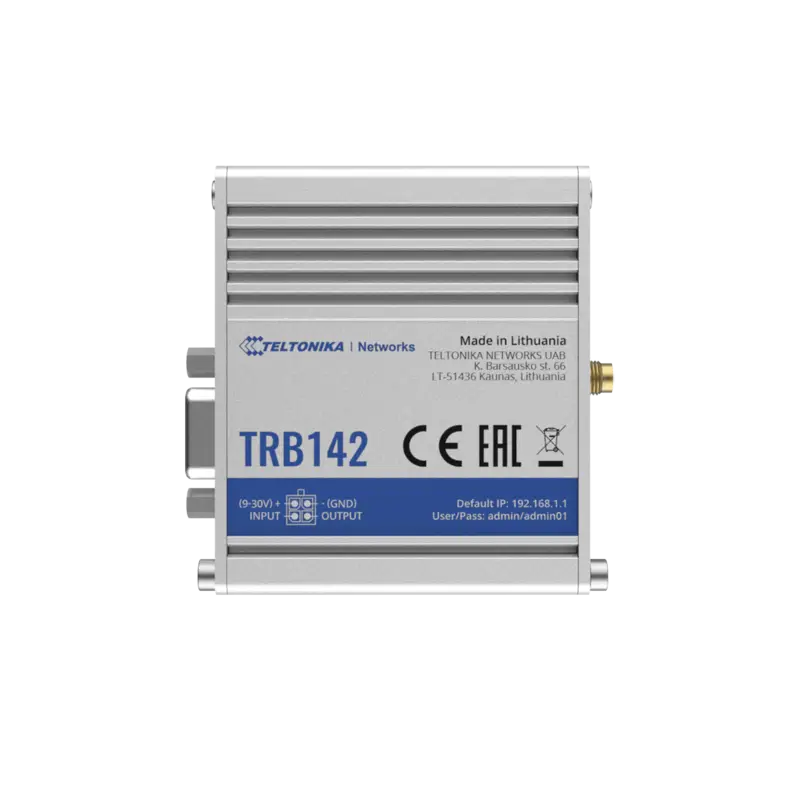 Gateway Industrial LTE 4G a Puerto Serial RS232