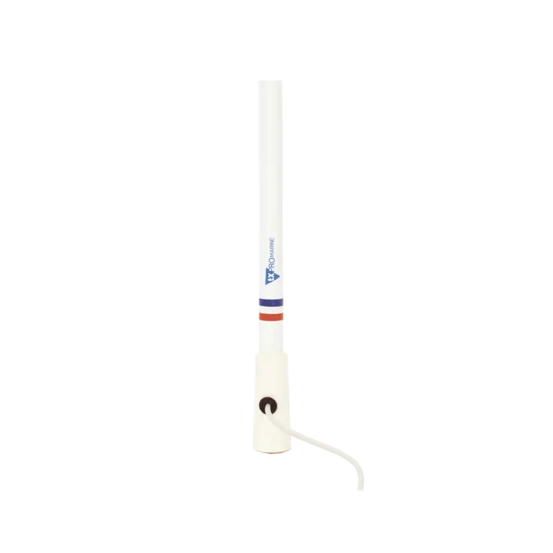 Antena marina VHF en fibra de vidrio en rango de 156 a 163 M