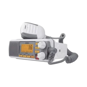 Radio Móvil Marino VHF, color blanco, Tx: 156.025