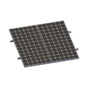 Kit De Minirieles Para Panel Solar Arreglo 1X2 Par