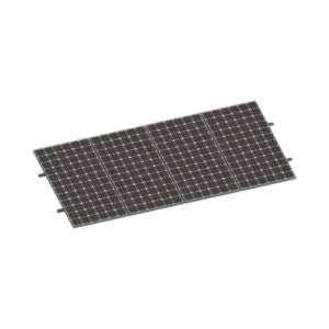 Kit De Minirieles Para Panel Solar Arreglo 1X4 Par