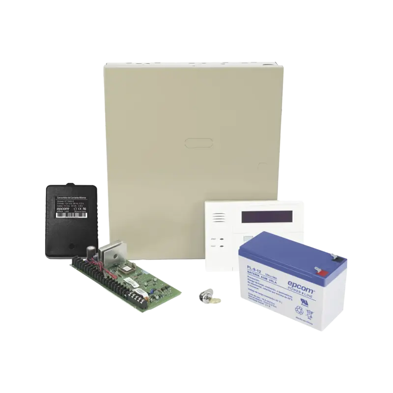 Kit de Panel de Alarma VISTA48LA con  Batería de 9