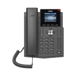 Teléfono IP empresarial para 4 líneas SIP con pant