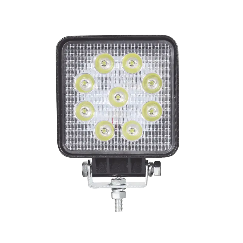 Luz de trabajo de 9 LED , 2300 Lúmenes, 27 Watts, 10-30 Vcc,