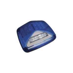 Luz de advertencia de 8 X 6in, Color Azul, Con Luz