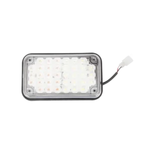 Luz de Advertencia de 6X4in, Bicolor Rojo/Claro, I