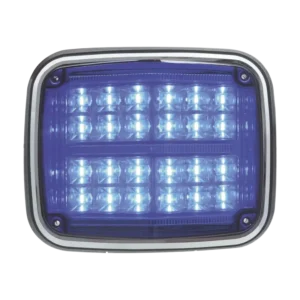 Luz de advertencia de 8 X 6in, Color Azul, SAE,  I
