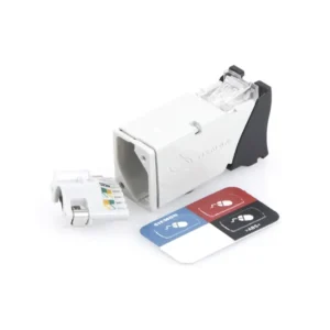 Jack Z-MAX Cat6A, Blindado, Montaje híbrido en Pla