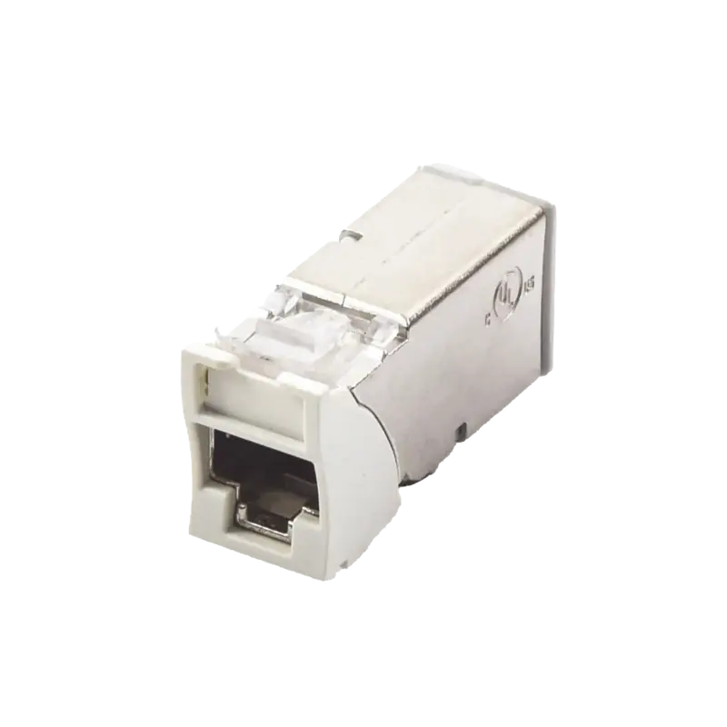 Jack Z-MAX Cat6A, Blindado, Montaje híbrido en Placa de Pare