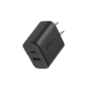 Cargador Rápido de 2 Puertos 20W Negro