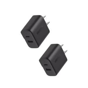 Cargador rápido de 20 W y 2 puertos, paquete de 2,