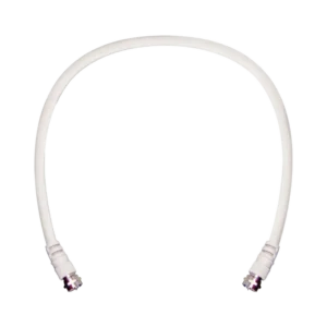 Jumper Coaxial con Cable Tipo RG-6 en Color Blanco