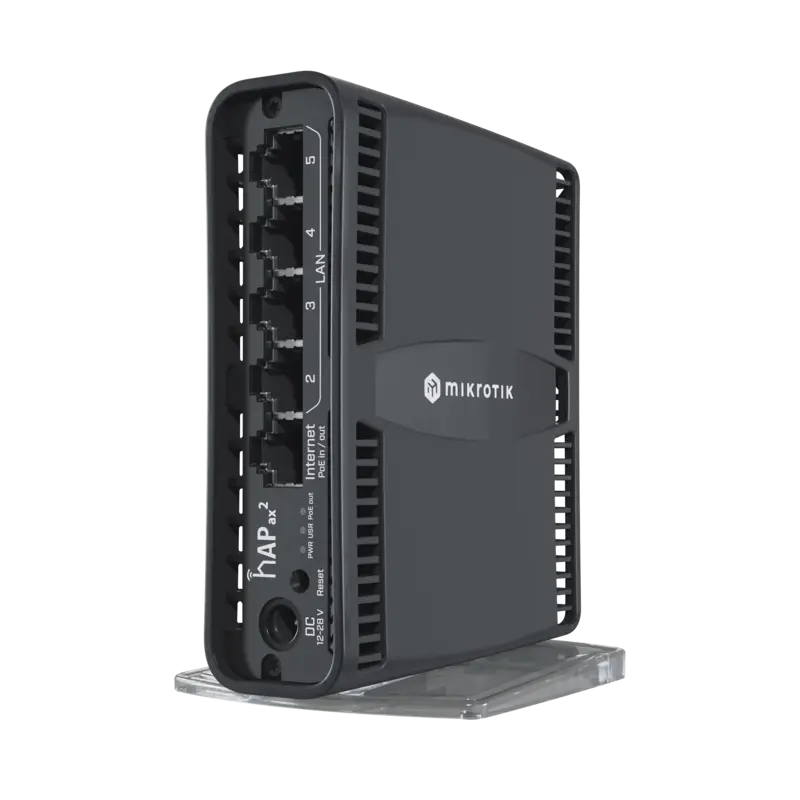 hAP ax2 Router inalámbrico Wi-Fi 6 160mW de Potencia, 5 puer