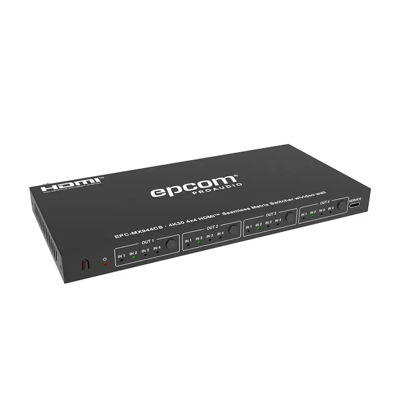 Matriz de Video HDMI 4x4 - Ancho de Banda 10.2 Gbps - Resolu