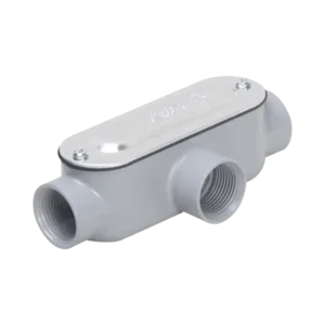 Caja Condulet tipo T de 1/2in 12.7 mm Con tapa y e