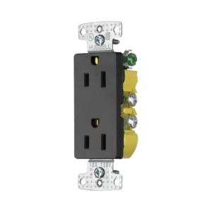 Contacto Duplex Decorador 15A 125V 2 Polos 3 Hilos