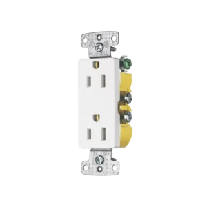 Contacto Duplex Decorador 15A 125V, 2 Polos, 3 Hil