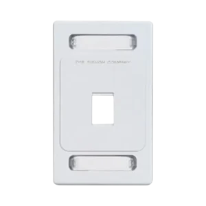 Placa de pared Keystone de 1 salida, color blanco,