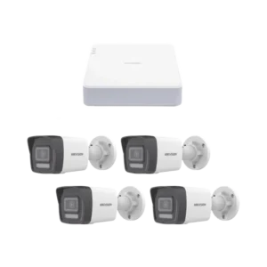 Kit IP 1080p 2 Megapixel NVR de 4 Canales con 4 Pu