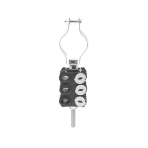 KIT de Tres Sujetadores de plastico para seis cabl