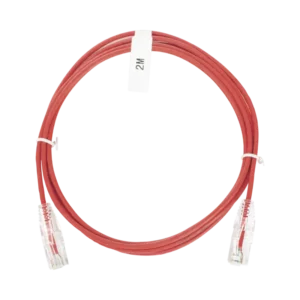 Cable de Parcheo Slim UTP Cat6 - 2 m Rojo Diámetro