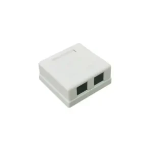 Caja de pared con Jack UTP Cat5e y Jack RJ11 telef