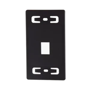 Placa de pared modular MAX, de 1 salida, Color Neg