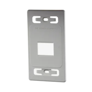 Placa de pared modular MAX, de 2 salidas, color bl