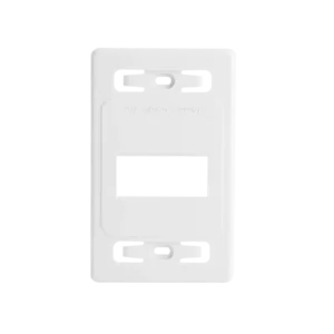 Placa de pared modular MAX, de 3 salidas, color bl