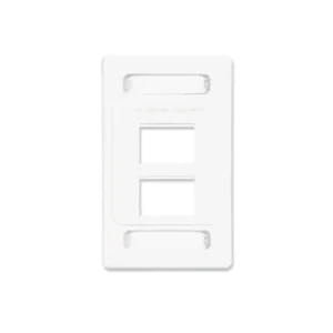 Placa de pared modular MAX, de 4 salidas, color bl