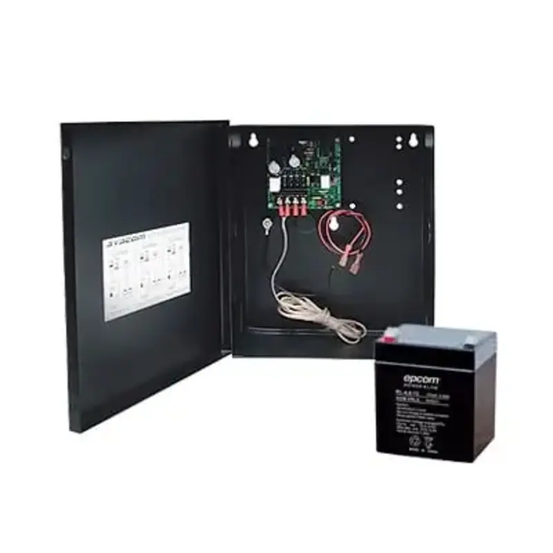 Fuente de 12 Vcc-1A para Control de Acceso con Batería Inclu