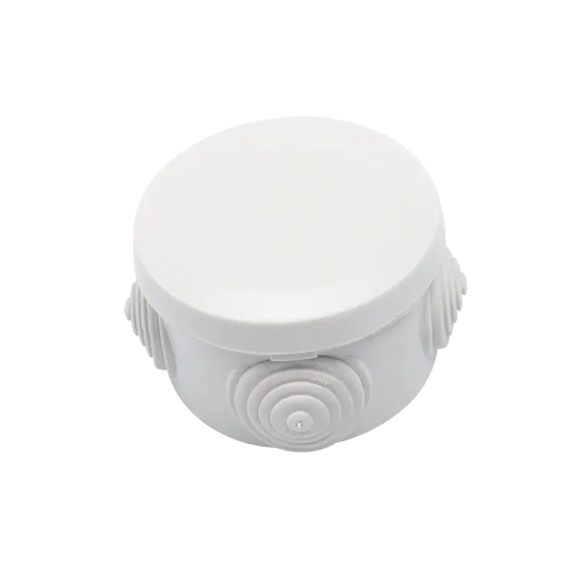 Caja Derivación-Conexión de Plástico Circular con 4 Glándula