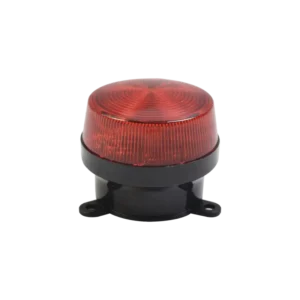 Mini estrobo color Rojo con montaje de pestaña.