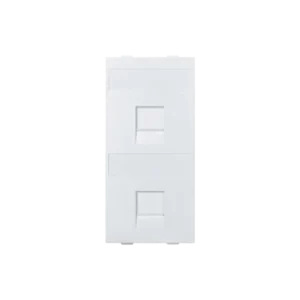 Módulo Color Blanco Con 2 Espacios para Jacks Keys