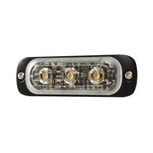 Luz Auxiliar de 3 LED, Roja, SAE, 12-24 Vcd, Lente