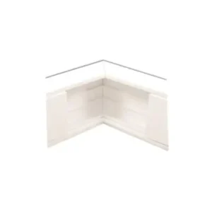 Esquinero interior en color blanco de PVC auto ext