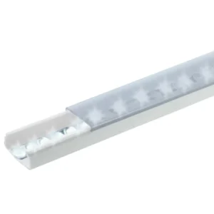 Difusor para tira LED con tapa transparente de PVC