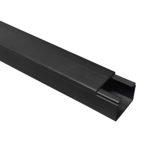 Canaleta TMK 1720 Color Negro con Cinta Adehsiva,