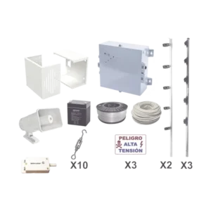 KIT ESENCIAL PARA 25Mts PERIMETRALES DE CERCO ELÉC
