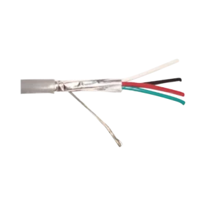 Caja de 305 metros  4 X 22 AWG   Blindado  CMR, color gris.