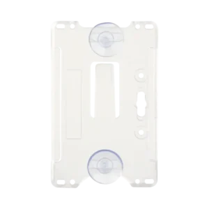 Porta tarjeta de plastico ABS  Transparente  Compatible con