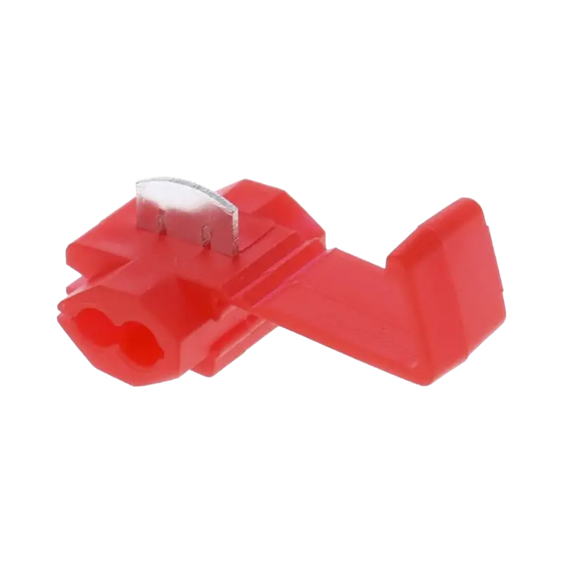 Terminal tipo almeja 22 18 AWG Rojo Paquete de 25 piezas