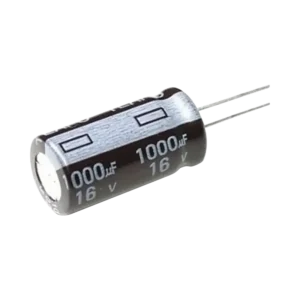 Capacitor Electrolítico de Aluminio, Radial de 1000 mcFd, 16