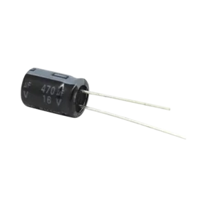 Capacitor Electrolítico de Aluminio, Radial de 470 mcFd, 16