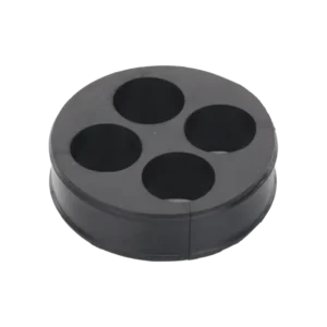 Inserto de Caucho de 4in Con Cuatro Orificios para Cable de