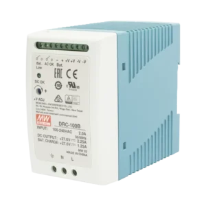 Fuente de poder Riel Din 24V, 100W con Cargador de Bateria