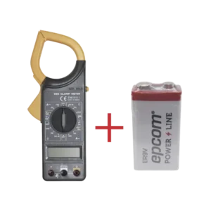 Multímetro Digital de Gancho DT266 600 Vcc  Vca  CATII. Con