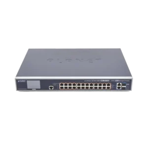 Switch Administrable L3, 24 puertos Gigabit PoE 802.3bt, 2 p