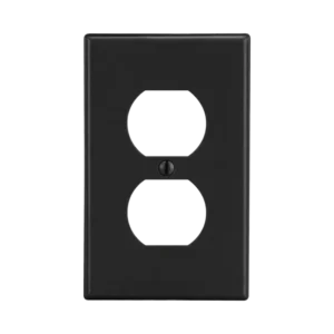 Tapa para Contacto Dúplex Color Negro.